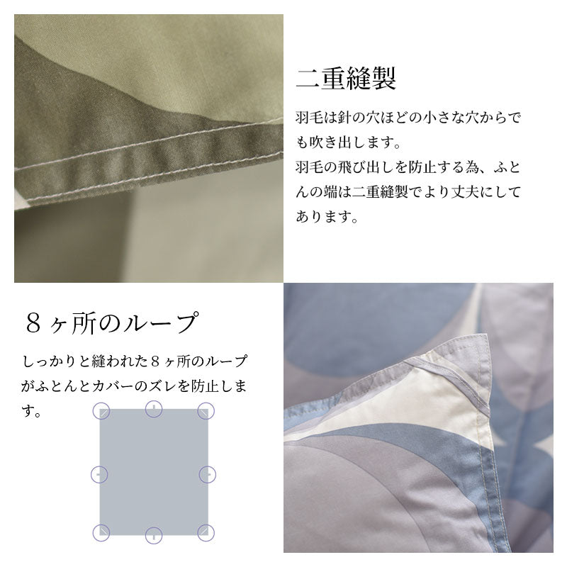 羽毛布団 ホワイトダウン85% DP350 30マスキルト クリーンダウン 1.1kg 収納ケース付き 不要布団回収サービス 羽毛掛布団 羽毛ふとん 150×210cm 送料無料