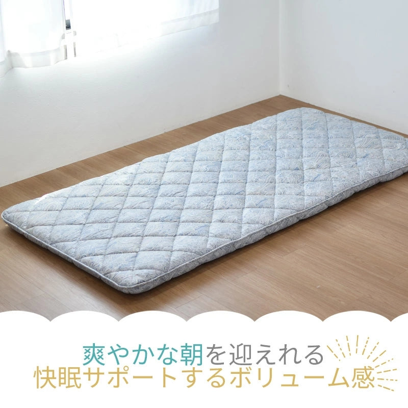 敷布団 敷き布団 シングルロング 日本製 3つ折り