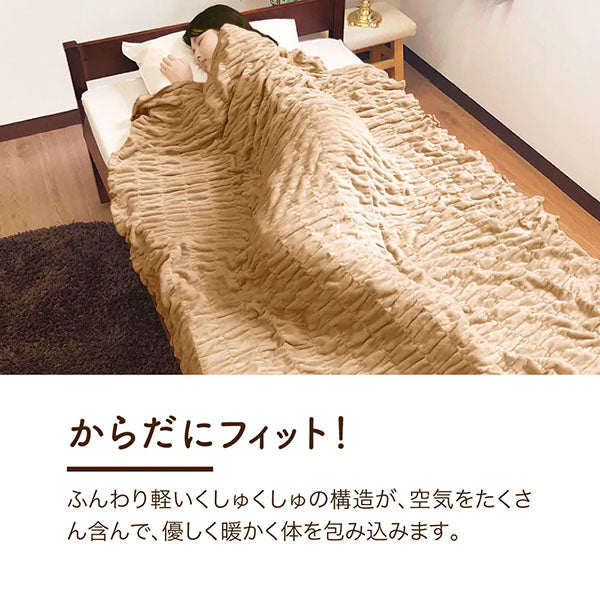 ロマンス小杉 ふかふかケット 発熱コットン warm support