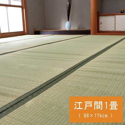 純国産 い草 上敷き カーペット 双目織 『松』 江戸間1畳（約88×176cm）【メーカー直送商品】