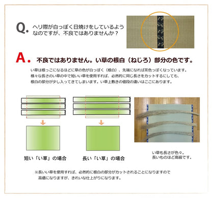 純国産 い草 上敷き カーペット 糸引織『湯沢』【メーカー直送商品】