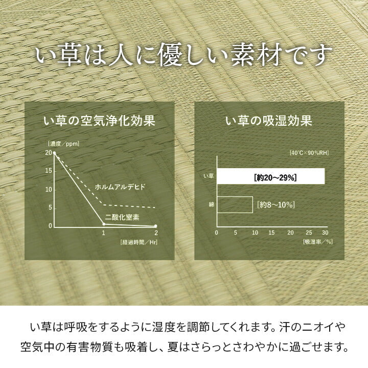 上敷き い草カーペット 約174×174cm【メーカー直送商品】