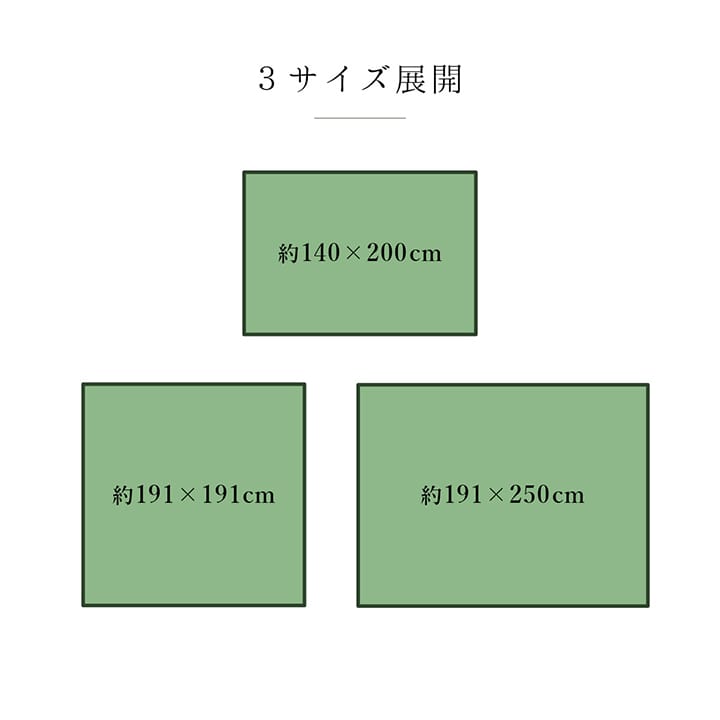 ラグ 純国産 国産 日本製 い草 抗菌防臭 自然素材 モダン 『DXカラフルブロック』 約191×191cm 【メーカー直送商品】☆