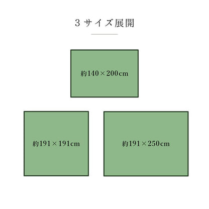 ラグ 純国産 国産 日本製 い草 抗菌防臭 自然素材 モダン 『DXカラフルブロック』 約191×191cm 【メーカー直送商品】☆