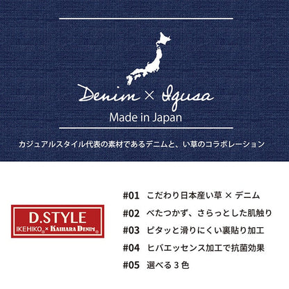 ラグ 日本製 ウカイハラデニム い草 D-STYLE『Fエレナ』約191×250cm【メーカー直送商品】