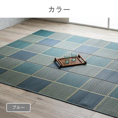敷物 ラグ (い草) DXセルテ BL【メーカー直送商品】