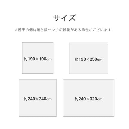 カーペット・マット・畳 カーペット・ラグ 『DXエリート』 約240×240cm 【メーカー直送商品】