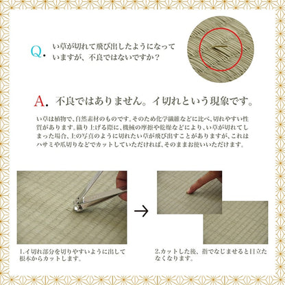 上敷き ゴザ 敷詰 カーペット い草 自然素材 日本製 国産 消臭 抗菌防臭 麻の葉 レトロ 和 江戸間8畳 約348×352cm 【メーカー直送商品】☆