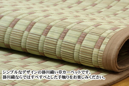 純国産 掛川織 い草カーペット 『奥丹後』 江戸間10畳(約435×352cm） 【メーカー直送商品】☆