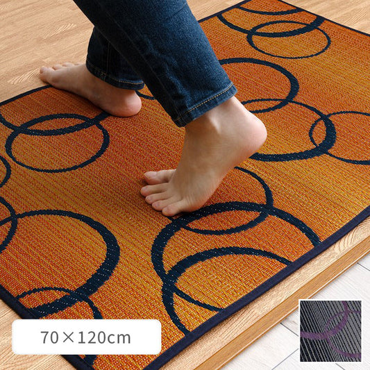 い草の玄関マット 『Fマルコス』 約70×120cm 【メーカー直送商品】