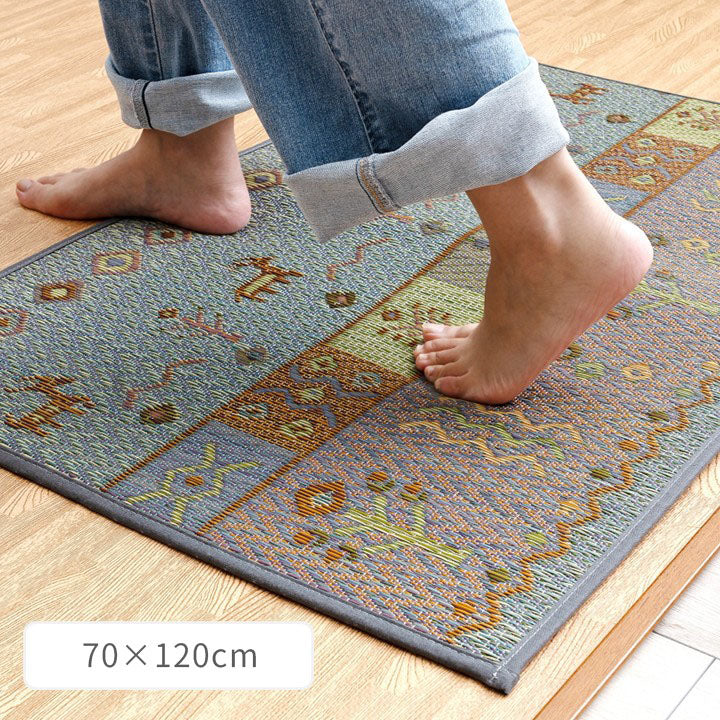 い草の玄関マット『Fミーナ』 約70×120cm カーペット・マット・畳 カーペット・ラグ 【メーカー直送商品】