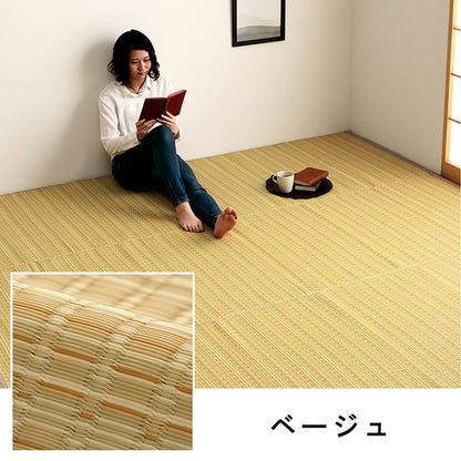 洗える カーペット ダイニング ラグ 敷詰 丈夫 日本製 国産 除菌スプレー対応 ござ アウトドア ペット 団地間10畳（約425×340cm） 【メーカー直送商品】☆