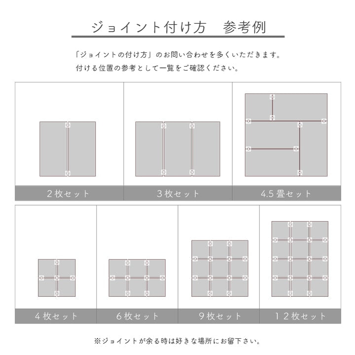 純国産 い草 日本製 置き畳 ユニット畳 簡単 和室 4.5畳セット(約82×164×1.7cm4枚+約82×82×1.7cm1枚) 軽量 ジョイント付き 【メーカー直送商品】☆