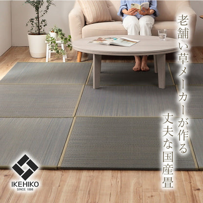 国産 い草 日本製 置き畳 ユニット畳 簡単 和室 ナチュラル 約82×82×1.5cm 6P 6枚組 【メーカー直送商品】☆