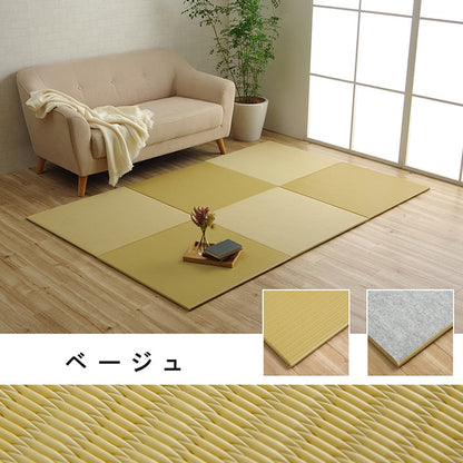 日本製 水拭きできる ポリプロピレン 置き畳 ユニット畳 シンプル 約70×70cm 単品 【メーカー直送商品】☆