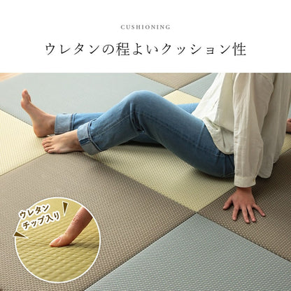 置き畳 ユニット畳 日本製 丈夫 除菌スプレー対応 PP ポリプロピレン 約70×70cm 単品 【メーカー直送商品】☆