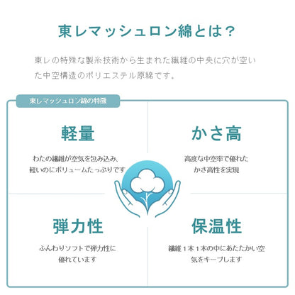 こたつ用布団・カバー 掛布団 『ミリア』 約205×315cm 【メーカー直送商品】