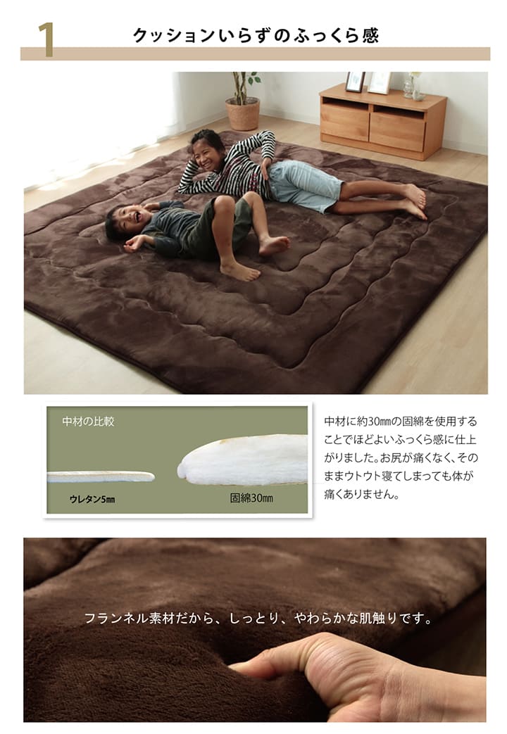 ラグ こたつ敷き布団 長方形大 幅広ラグ 約220×300cm 【メーカー直送商品】☆