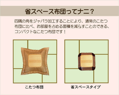 ネコ柄 省スペースこたつ薄掛け布団単品 『シャルル省S』 約175×175cm 【メーカー直送商品】☆