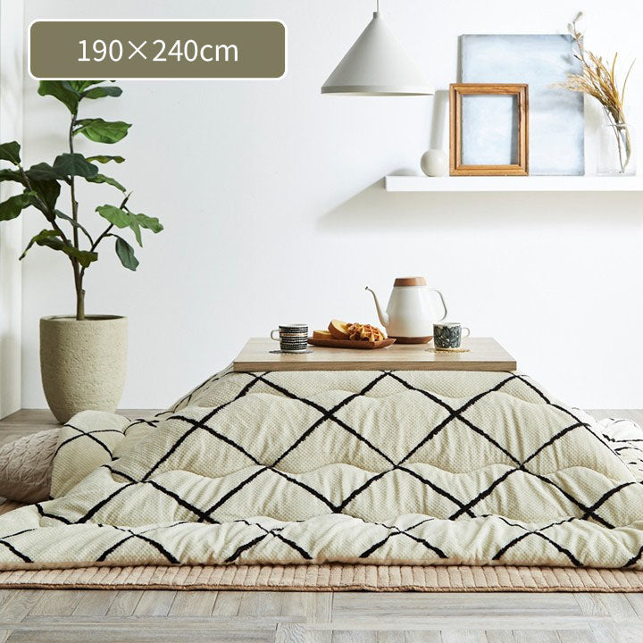 こたつ用布団・カバー 掛布団 『ルフレ』 約190×240cm 【メーカー直送商品】