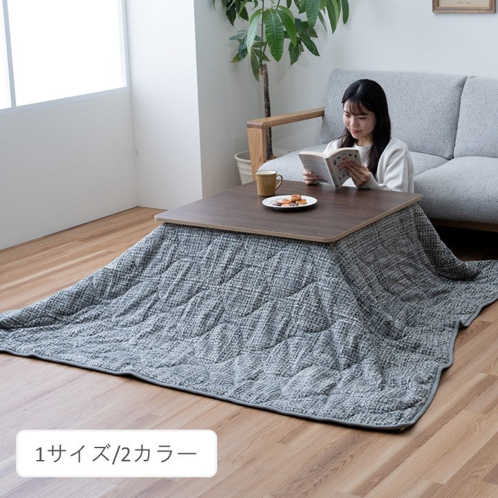 こたつ こたつ薄掛 掛 ノート3way グレー オレンジ シュラフ クッション ファスナー付き 190×190cm【メーカー直送商品】