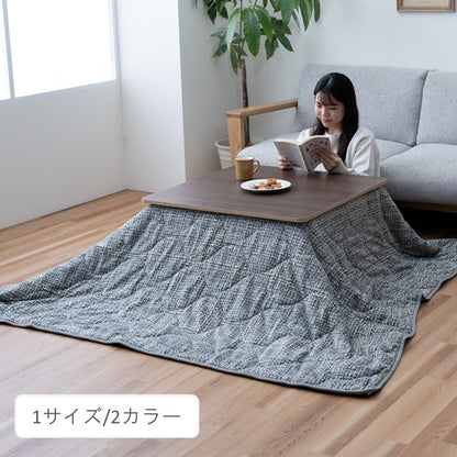 こたつ こたつ薄掛 掛 ノート3way グレー オレンジ シュラフ クッション ファスナー付き 190×190cm【メーカー直送商品】