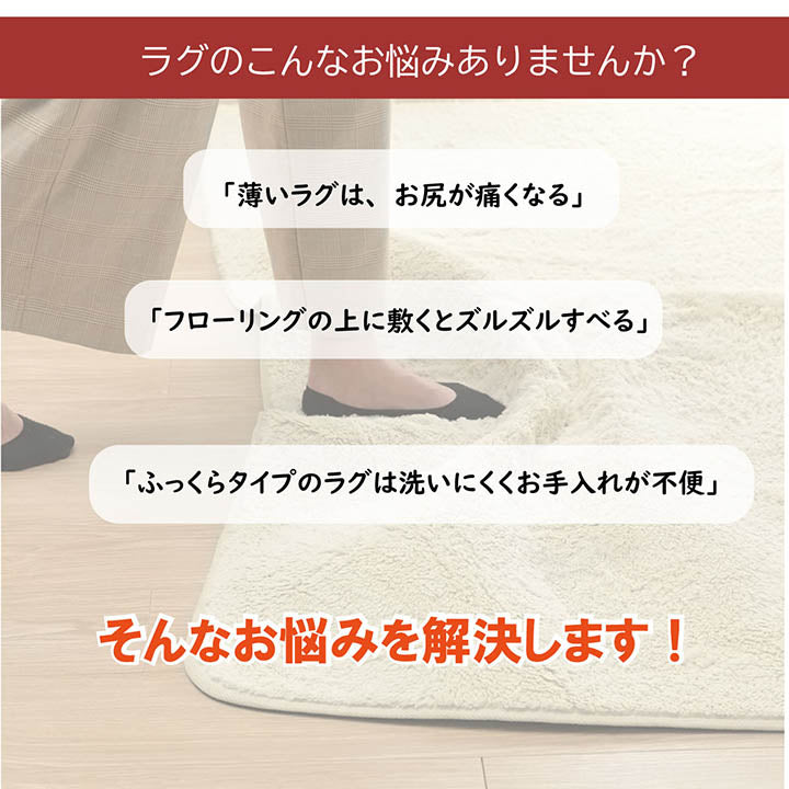 防音 下敷き 滑り止め ラグ 滑りにくい 防音マット 厚め へたりにくい ナイス ボリューム ウレタン10mm クッション性 約180×235cm 床暖房 ホットカーペット対応【メーカー直送商品】☆