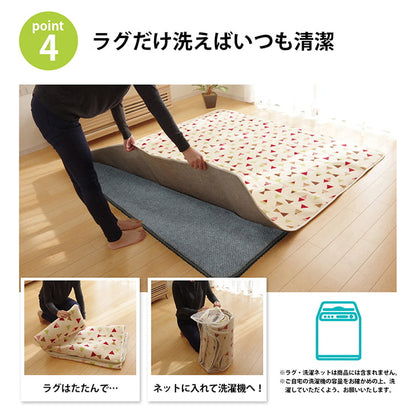 防音 下敷き 滑り止め ラグ 滑りにくい 防音マット 極厚 へたりにくい ナイス ボリューム ウレタン30mm クッション性 約180×235cm 床暖房 ホットカーペット対応【メーカー直送商品】☆
