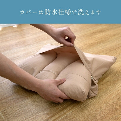 『エスナ』　３５×４５ｃｍ 枕 洗える コンパクト まくら 旅行用 アウトドア用 昼寝用【メーカー直送商品】☆