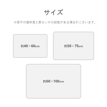 吸水パイルのバスマット 足裏が喜ぶ 約40×60cm 【メーカー直送商品】