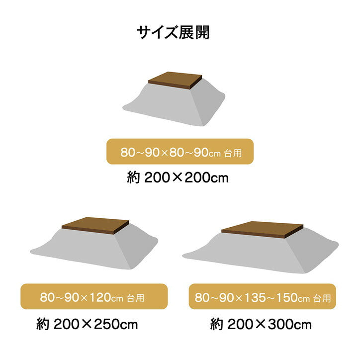 こたつ薄掛 クレース 200×200cm【メーカー直送商品】