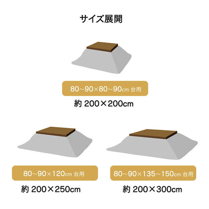 こたつ薄掛 クレース 200×200cm【メーカー直送商品】
