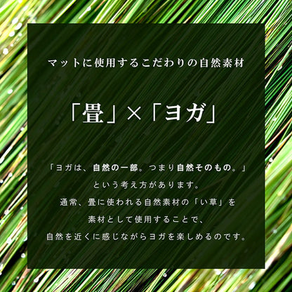 ヨガ 癒しマット 国産 い草『チャクラ』約66×185cm【メーカー直送商品】