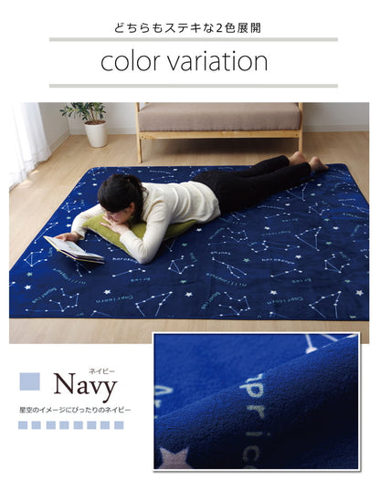 抗菌・防臭 ウォッシャブル フランネル ホットカーペットカバー 『WSミリオン RUG」約200×300cm 【メーカー直送商品】☆