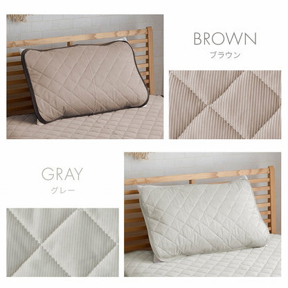 冷感枕パッド 43×63cm 接触冷感 ゴム付き ピローパッド【メーカー直送商品】
