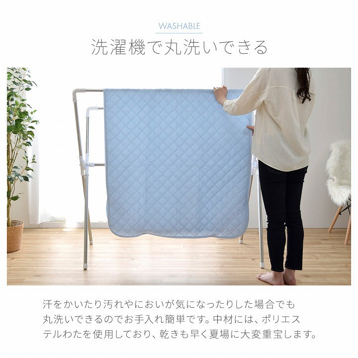 冷感敷パッド 接触冷感 S～D リバーシブル 圧冷敷Pレノ 冷感敷きパッド【メーカー直送商品】