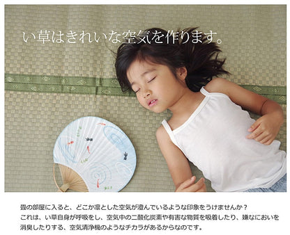 純国産 い草 上敷き カーペット 市松織 『不知火』 三六間8畳(約364×364cm） 熊本県八代産イ草使用 【メーカー直送商品】☆