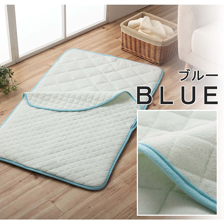 お昼寝マット 肌掛け布団 一体型 寝冷え対策 キッズ ジュニア 綿100％ 70×120cm 全2色 【メーカー直送商品】