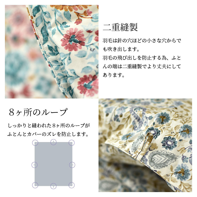 西川 マザーグース93％ ハンガリー産 羽毛布団 高品質 ダウンパワー430DP以上 詰め量1.1kg