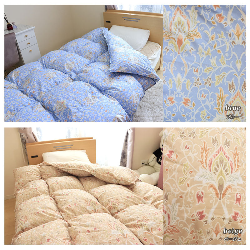 羽毛布団 クイーン ウクライナ産ダウン90％ 西川 不要ふとん回収サービス・収納ケース付 日本製