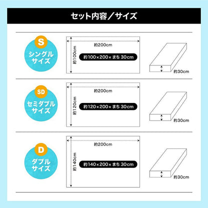 中国製 ポリエステル100％ パッド一体型ボックスシーツ シングル 100×200×30cm