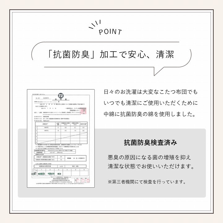 こたつ布団 円形 無地調 約220cm丸