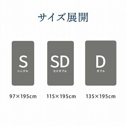 マットレス ダブル 三つ折り 高反発 プロファイルウレタン 硬め 折りたたみ 寝具 グレー 約135×195×12cm