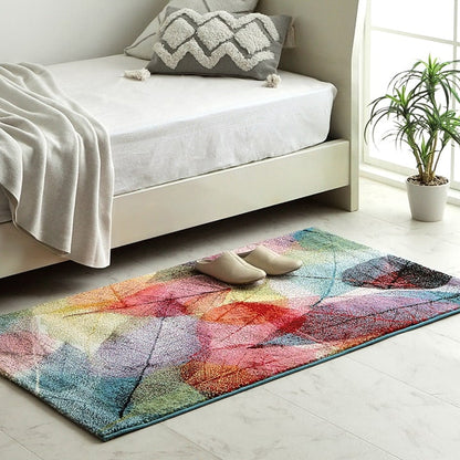 トルコ製 ウィルトン織カーペット 長方形 リーフ柄 約160×230cm【メーカー直送商品】