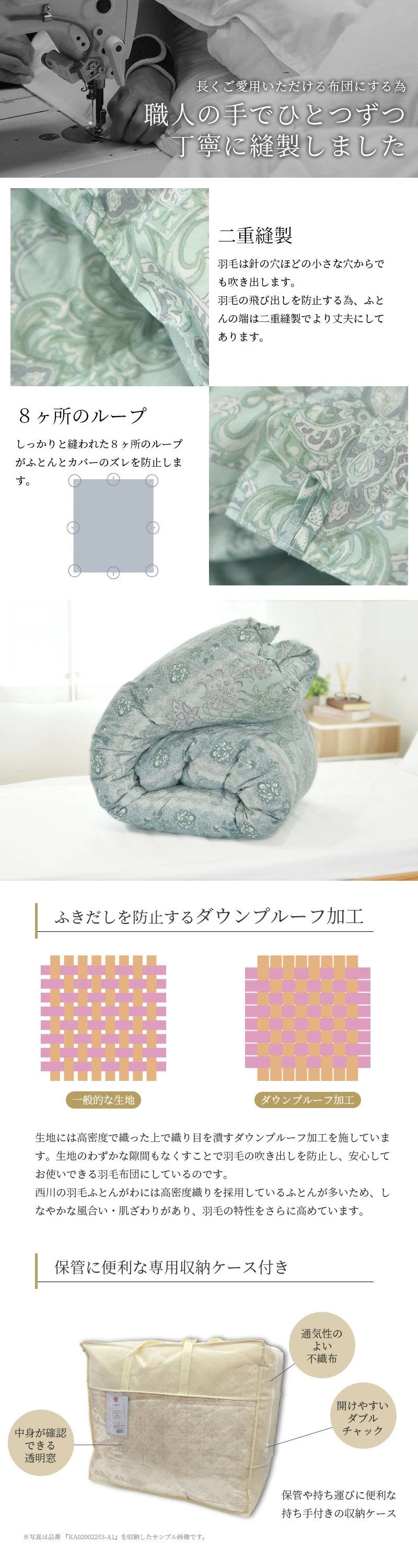 西川 ホワイトダウン90％ 1.0kg 日本製 シングル 羽毛布団 高品質 150×210cm