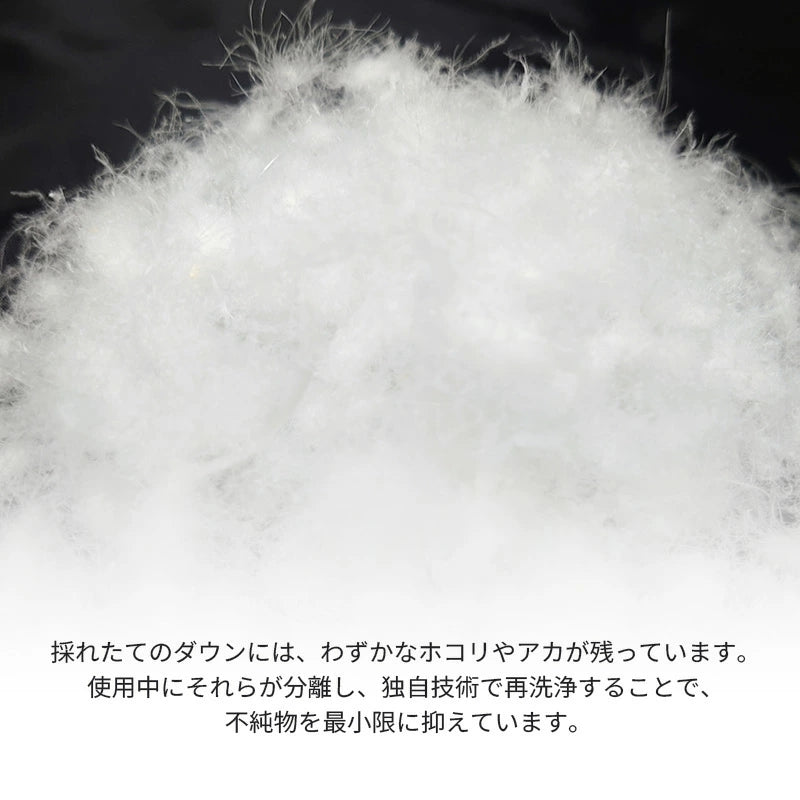羽毛布団 シングル ダウン85％ DP350以上 日本製 エコダウン 環境にやさしい SDGs
