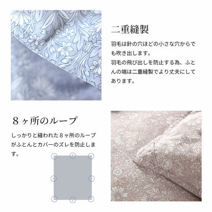 西川 ちょうどいい羽毛ふとん 日本製 オールシーズン使える あたたかいフレッシュアップ加工 ダウン70％ 収納ケース付き 日本製 シングル 羽毛布団 高品質 春 秋 掛けふとん あったかい 西川株式会社 150×210cm 羽毛掛け布団