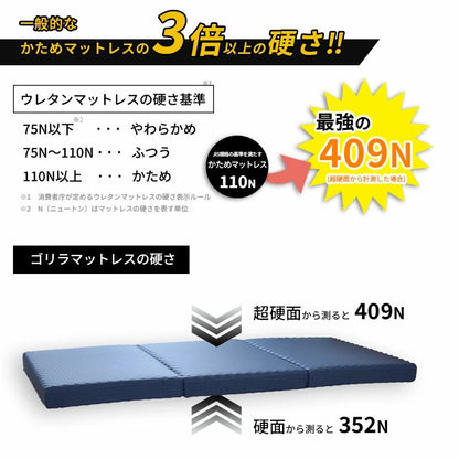 究極に硬いマットレス 日本製 ロマンス小杉 ゴリラマットレス 超硬質