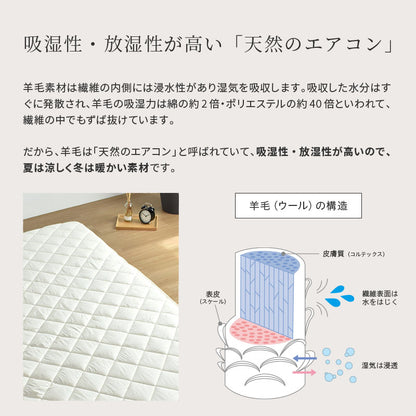 寝具6点セット-E ダウン80％ 羽毛掛け布団 羊毛混敷布団 枕 ふとんカバーセット
