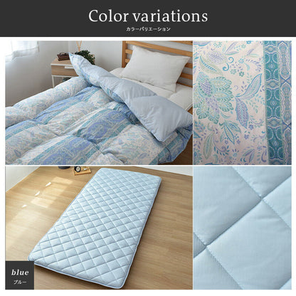 寝具6点セット ダウン80％ 羽毛布団 掛け布団 マットレス 高反発 枕 カバー 高品質 350dp セット ウレタンフォーム 硬め 布団カバー 無地 リバーシブル 新生活 羽毛掛け 日本製 布団セット